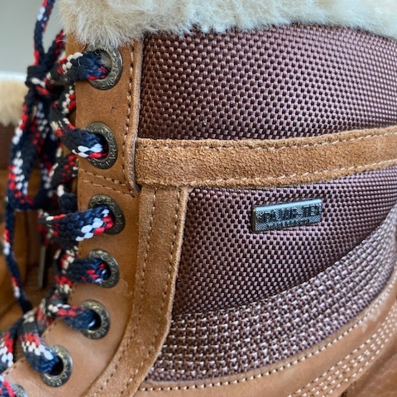 PAJAR Canada sz US 6-6.5 leather winter boots tan waterproof with faux fur - Picture 5 of 16
